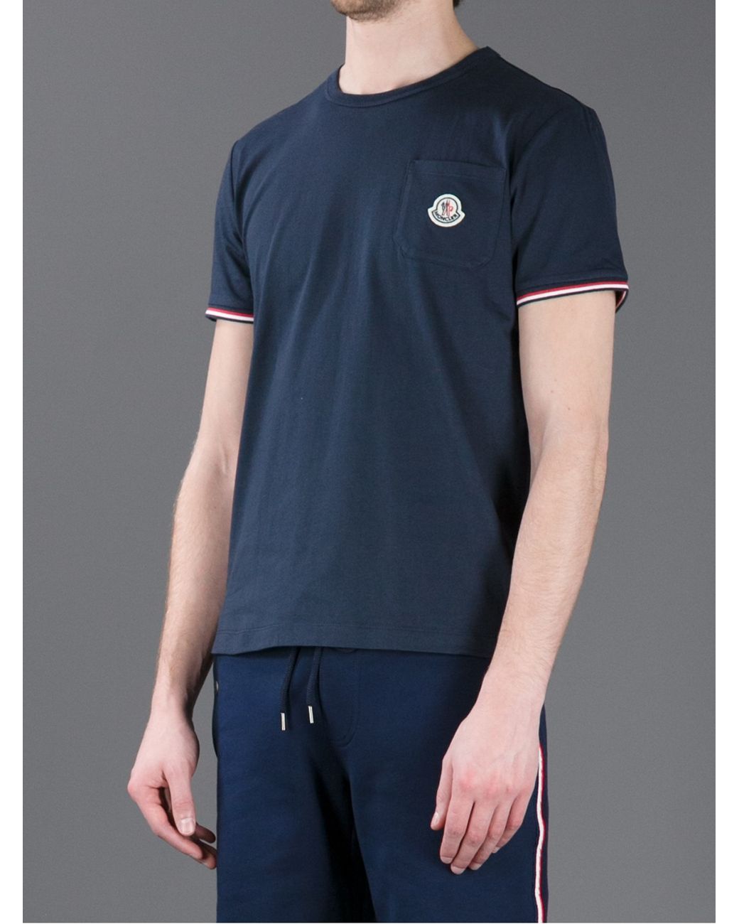 Navy blue moncler t shirt shop