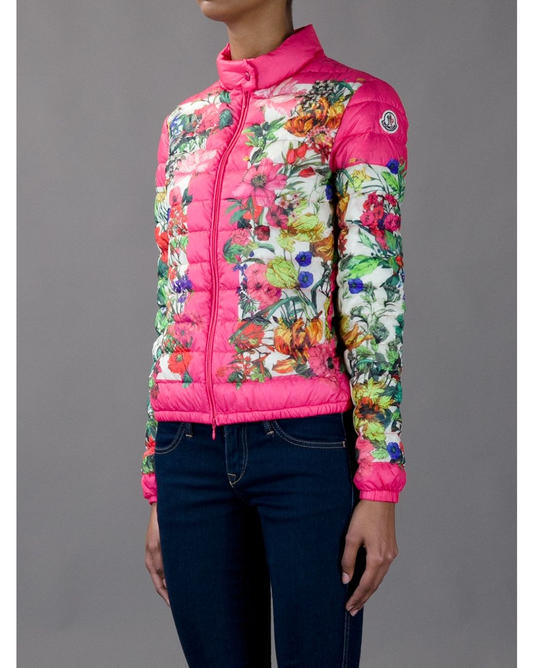 Moncler Alisia Floral Padded Jacket | Lyst