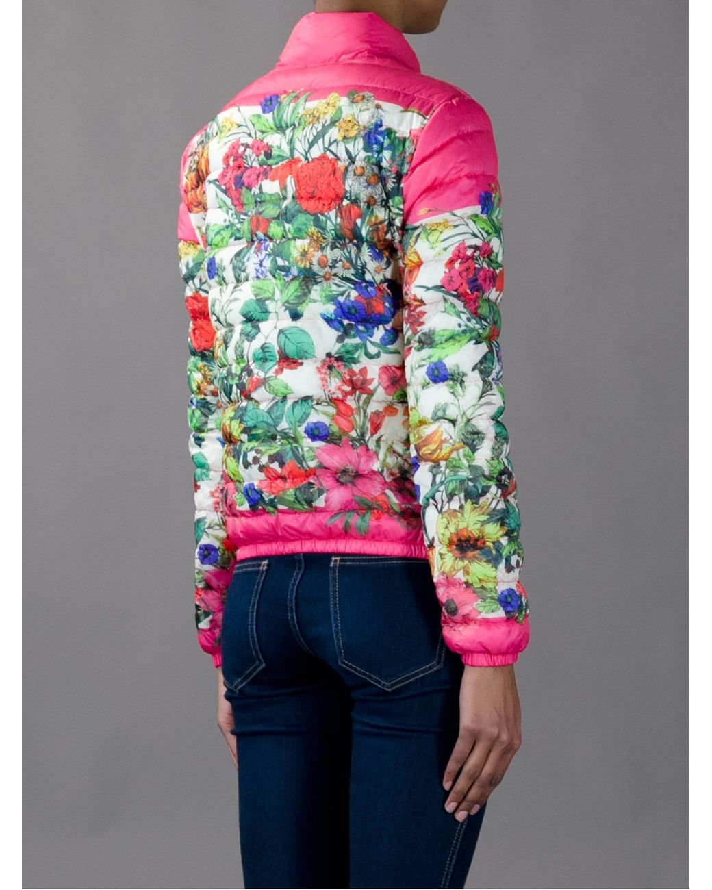 Moncler Alisia Floral Padded Jacket | Lyst