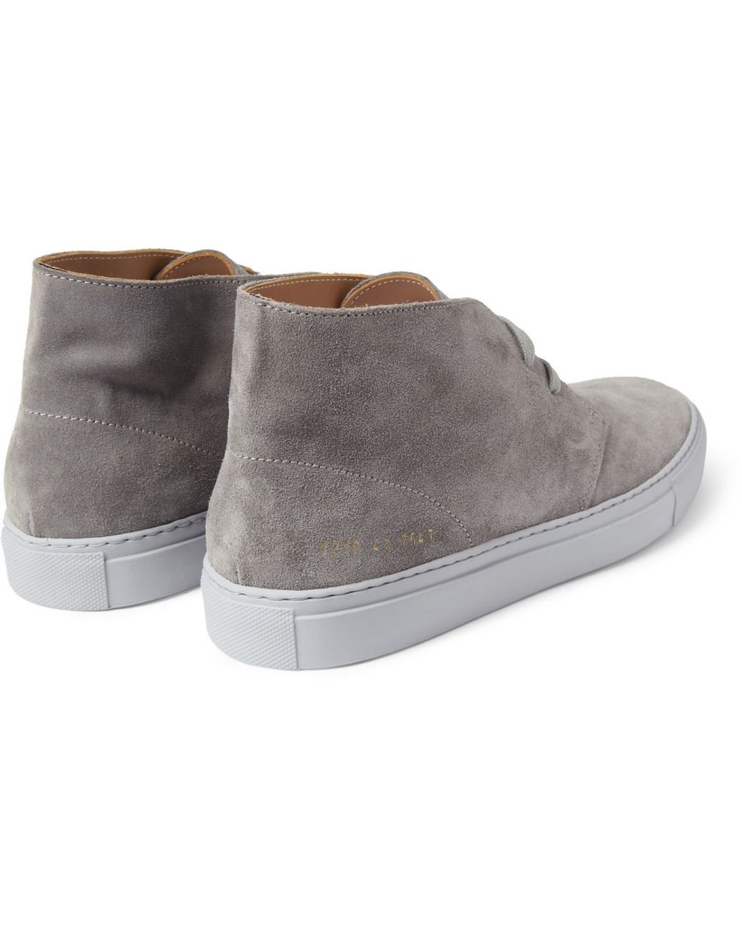 Common Projects Suede Chukka Boots in Grey for Men Lyst UK
