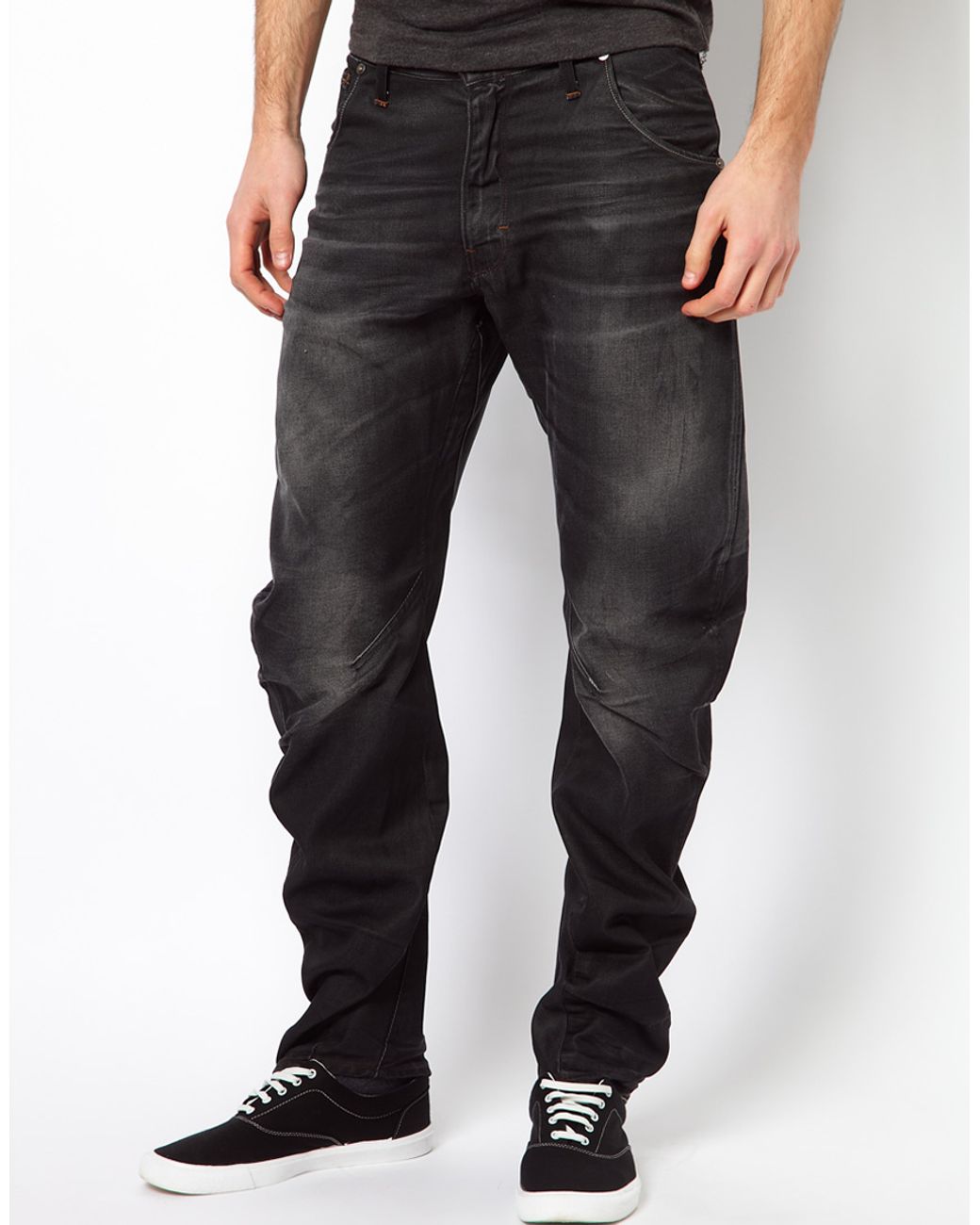 G-Star RAW G Star Arc Loose Tapered Jeans in Gray for Men | Lyst