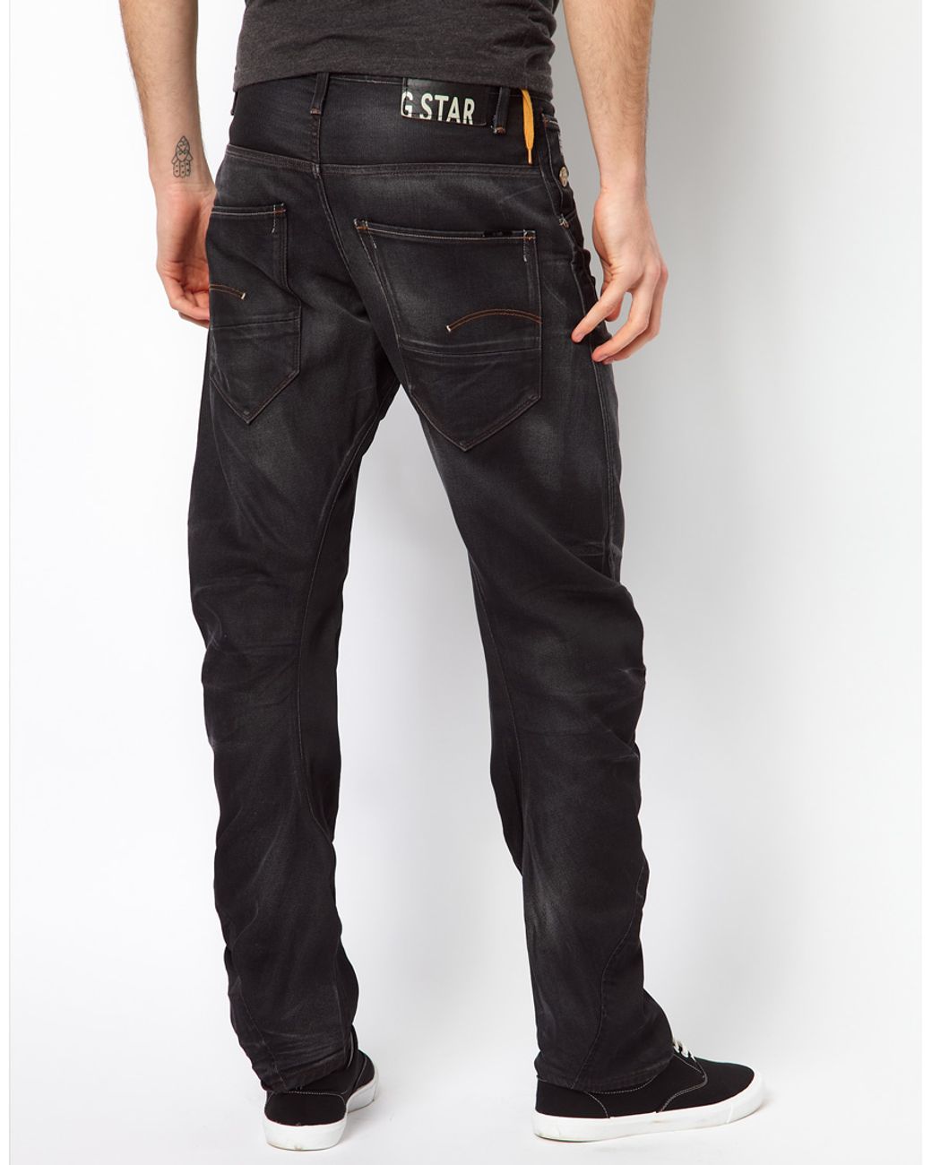 G-Star RAW G Arc Loose Tapered Jeans Gray for Men | Lyst