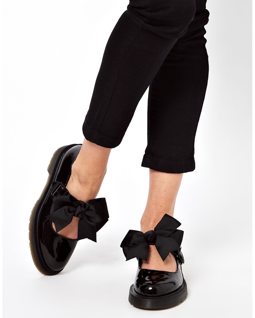 Dr. Martens Mariel Bow Mary Jane Shoes in Black | Lyst