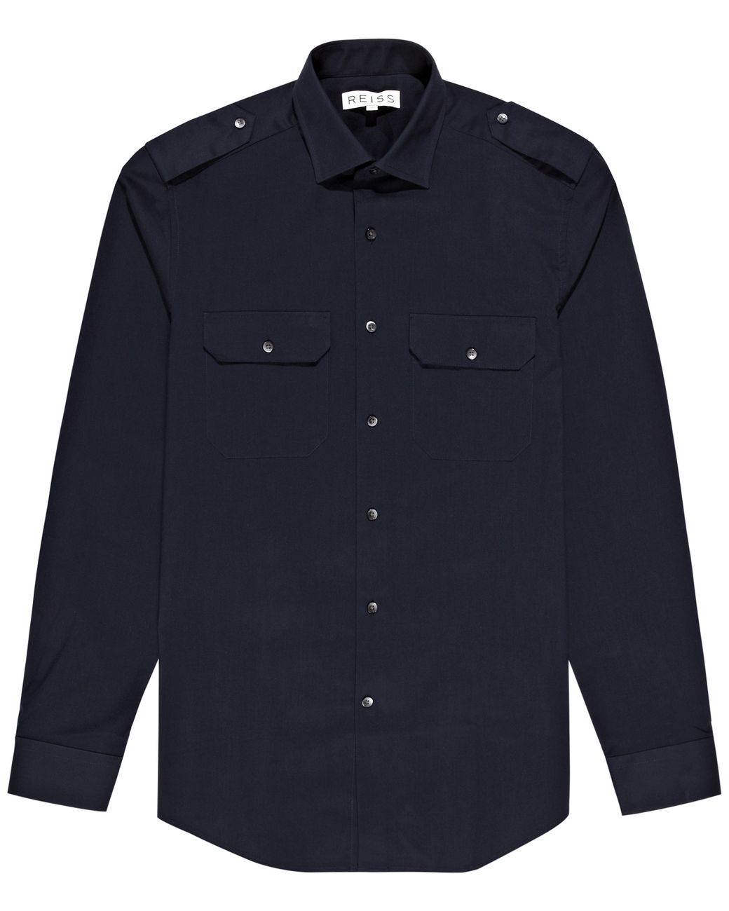 Reiss Napolean Military with Epaulette Shirt in Blue for Men | Lyst