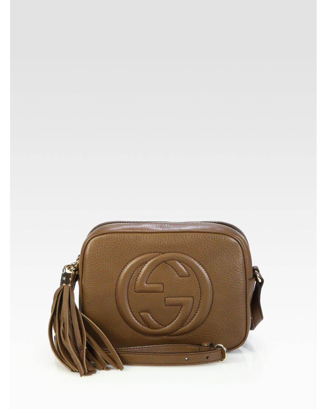 Gucci Soho Leather Disco Bag in Brown | Lyst