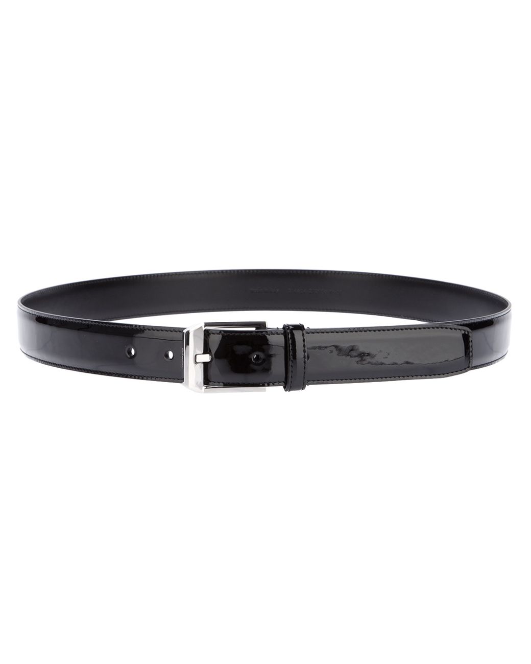 Patent leather belt Yves Saint Laurent Black size 33 Inches in