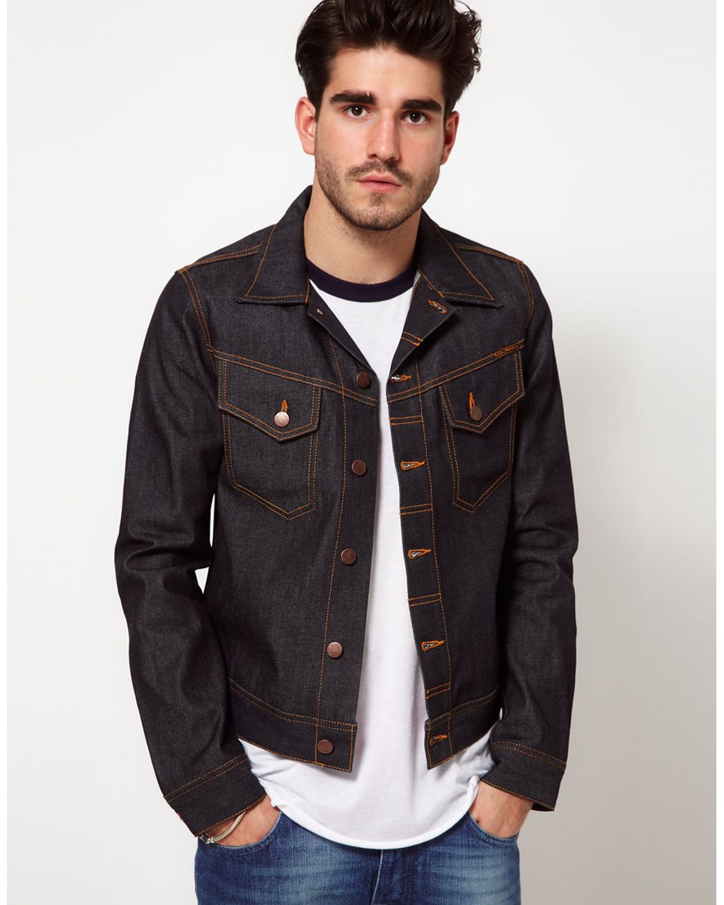 Nudie Jeans Denim Jacket Conny Dry Organic in Blue for Men | Lyst