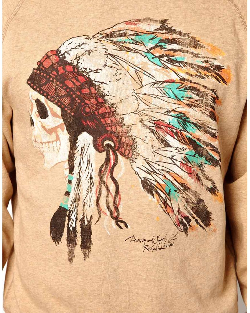 Denim & Supply Ralph Lauren Denim Supply Ralph Lauren Sweatshirt with  Indian Head Print in Natural for Men | Lyst