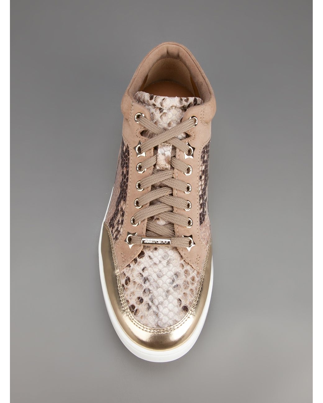 jimmy choo snakeskin sneakers