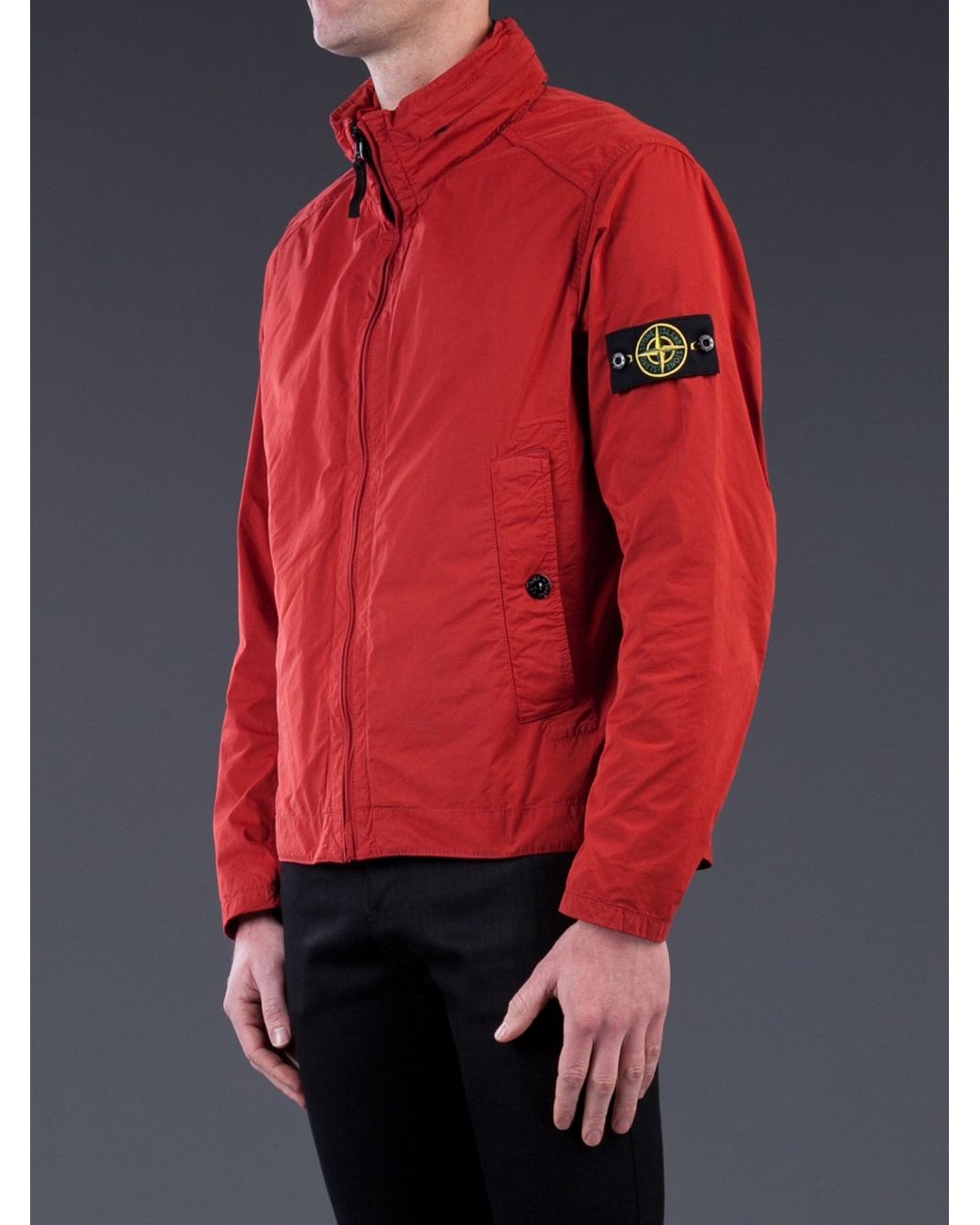Stone Island Lightweight Jacket in Red for Men | Lyst UK