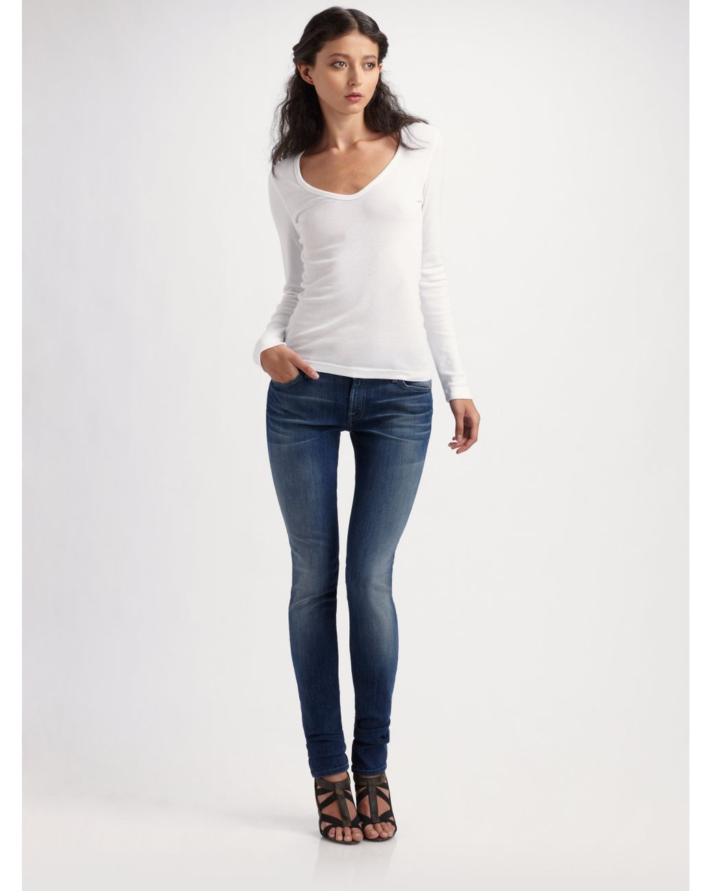 7 All Roxanne Skinny Jeans in | Lyst
