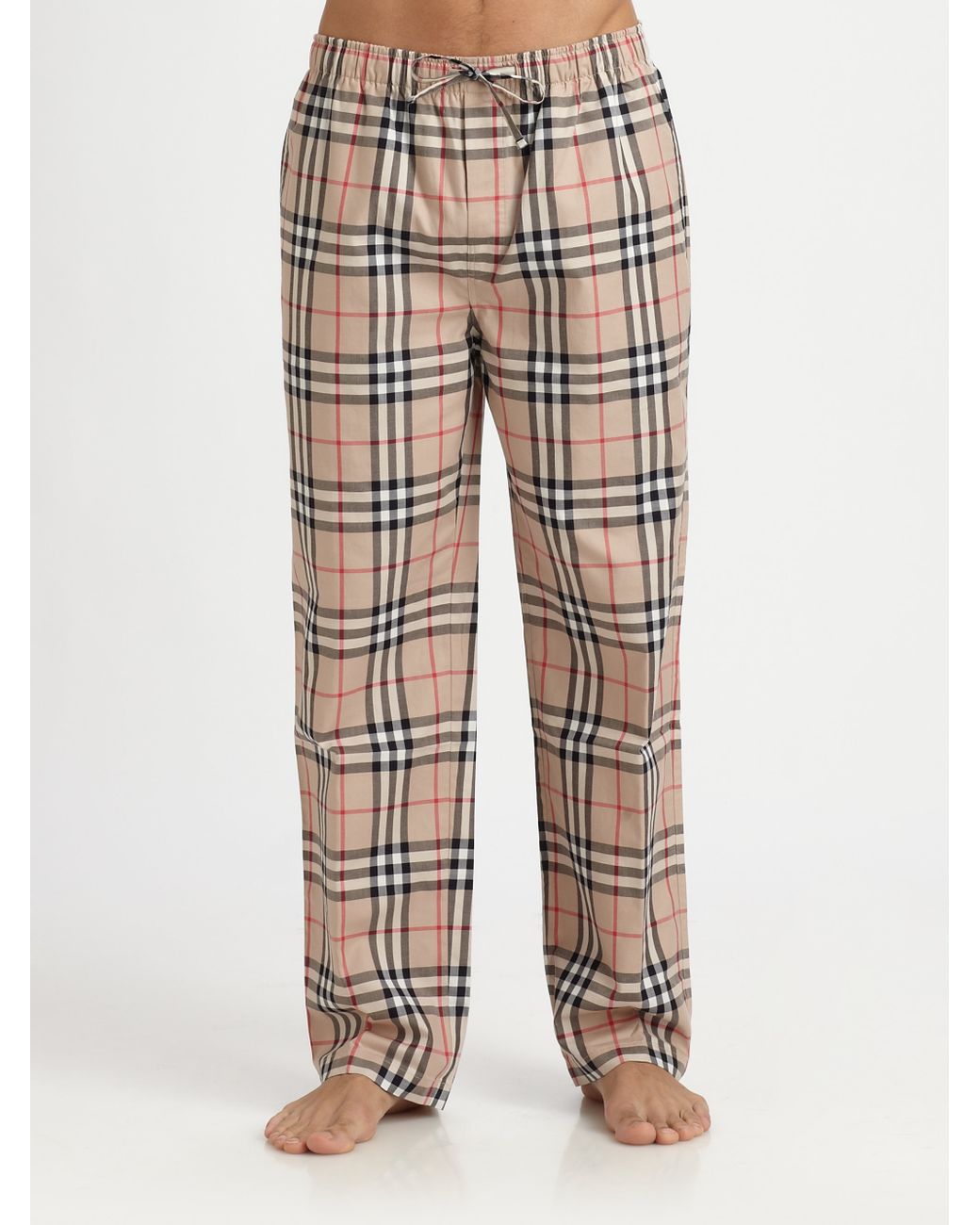 Burberry Check Cashmere Jogging Pants Dark Birch Brown  SS23 Mens  US