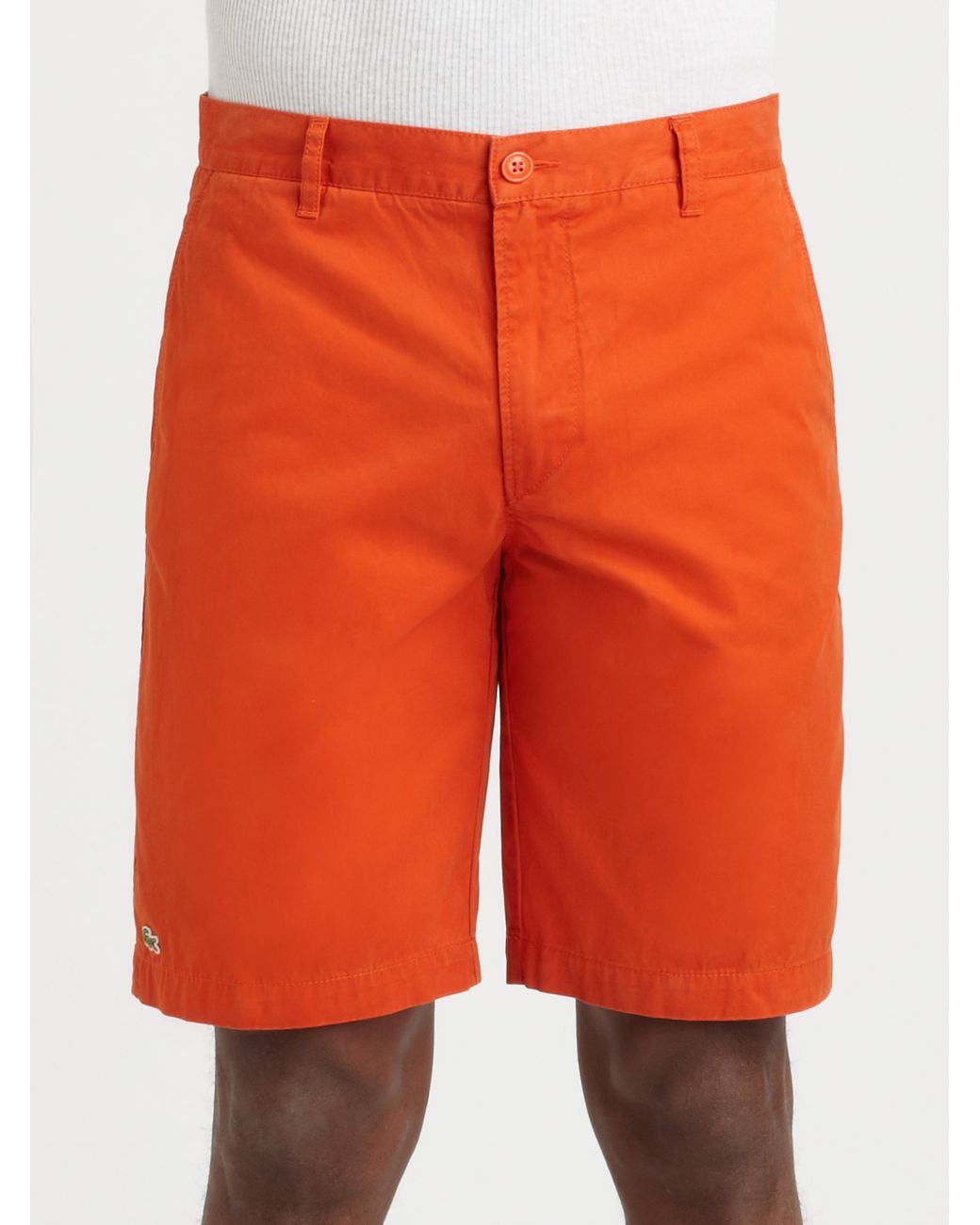 Lacoste Classic Bermuda Shorts in Orange for Men | Lyst