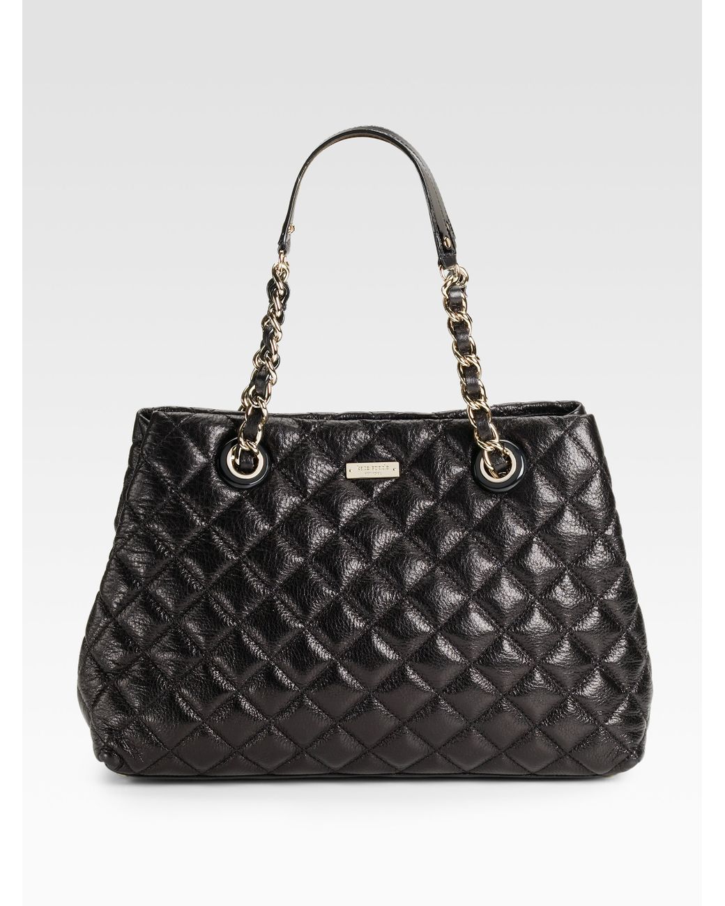 Kate Spade Mary Anne Quilted Leather Shoulder Bag in Black