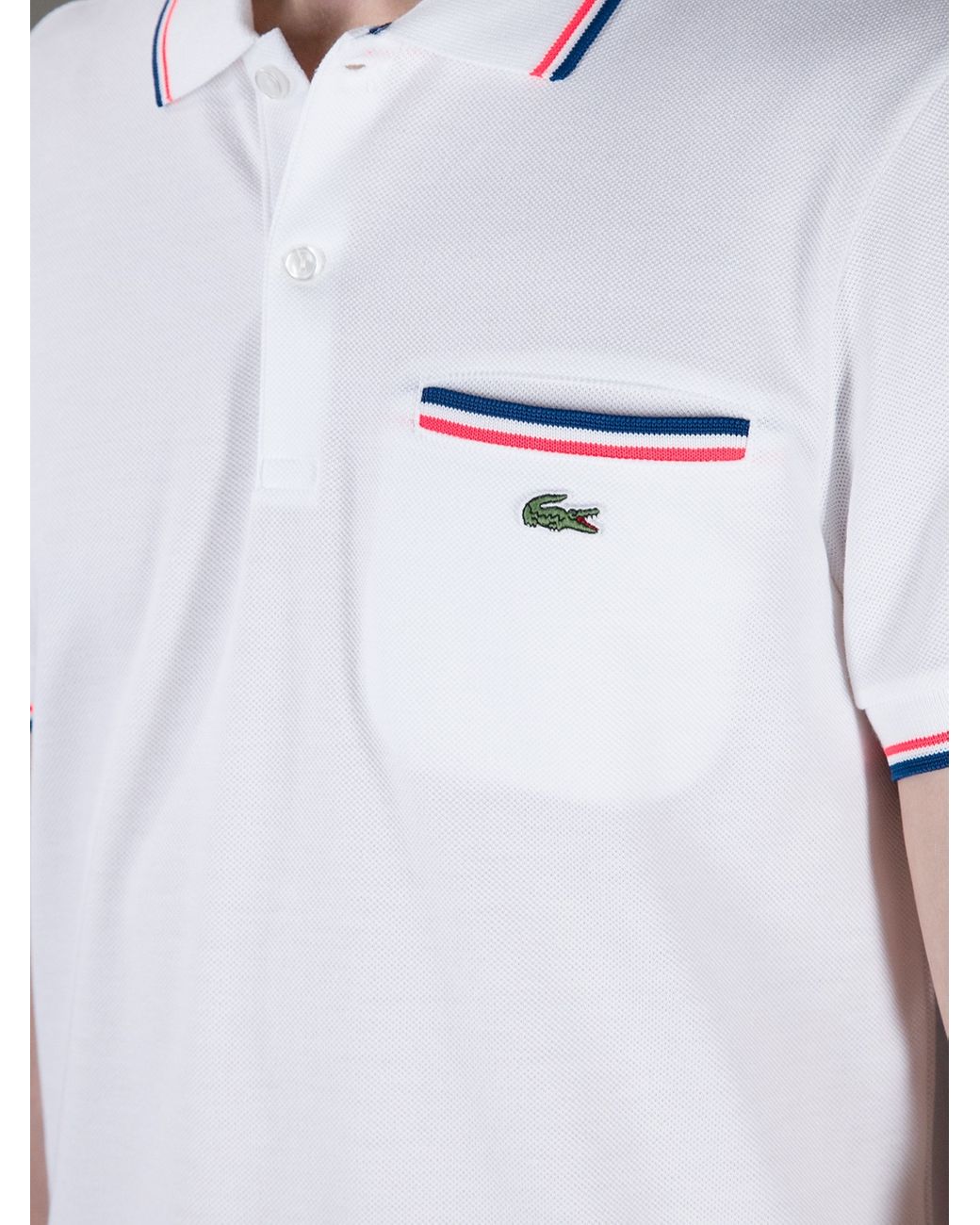 Lacoste L!ive Polo with Pocket in White for | Lyst