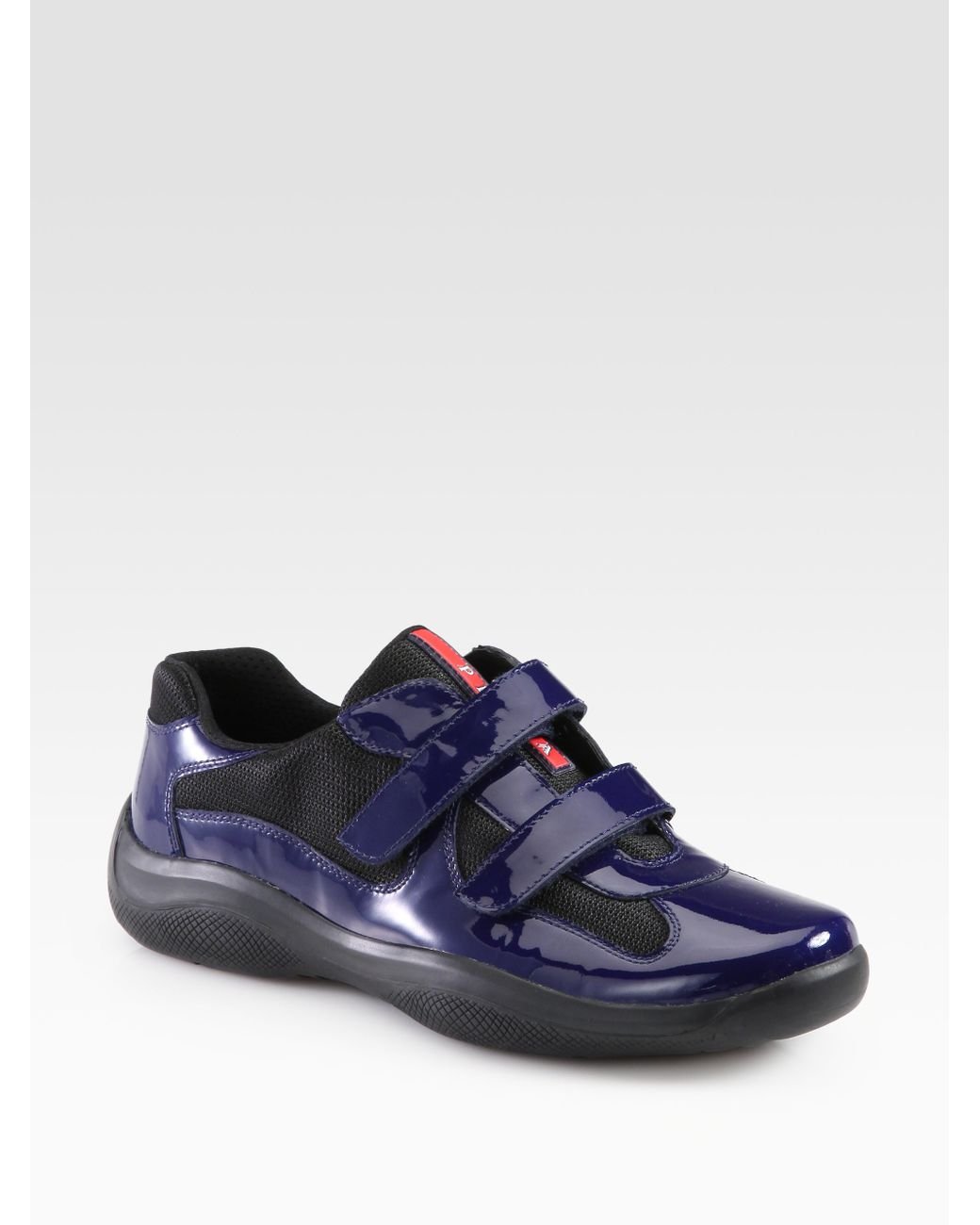 Prada Double Strap Sneakers in Blue for Men | Lyst