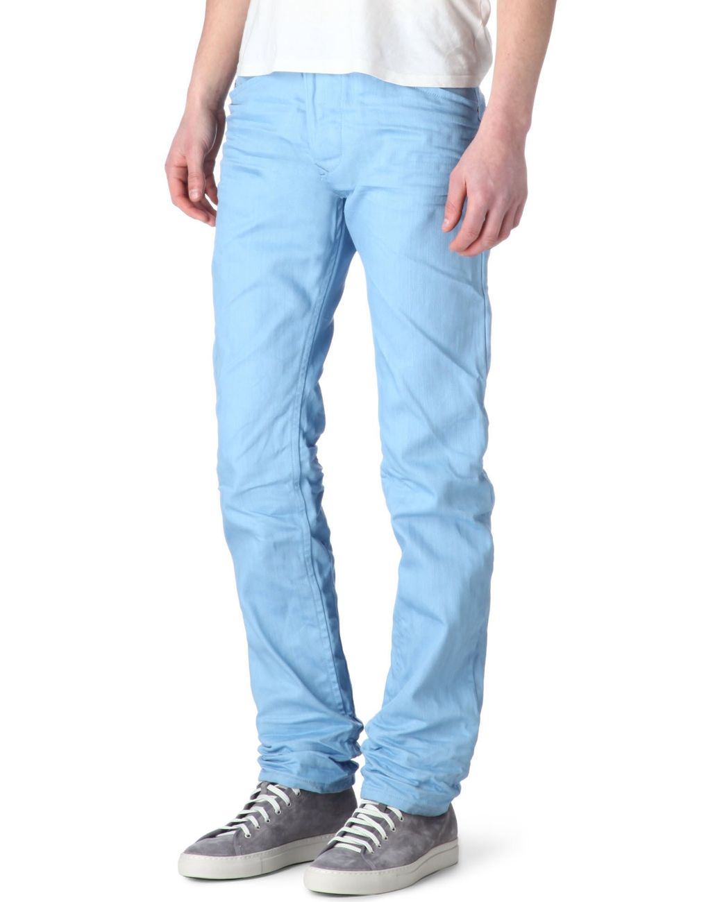 Har råd til Tag fat Kirken DIESEL Men's Blue Darron 008qu Slim Tapered Jeans