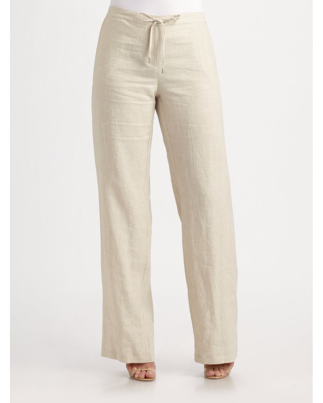 michael kors linen wide leg pants