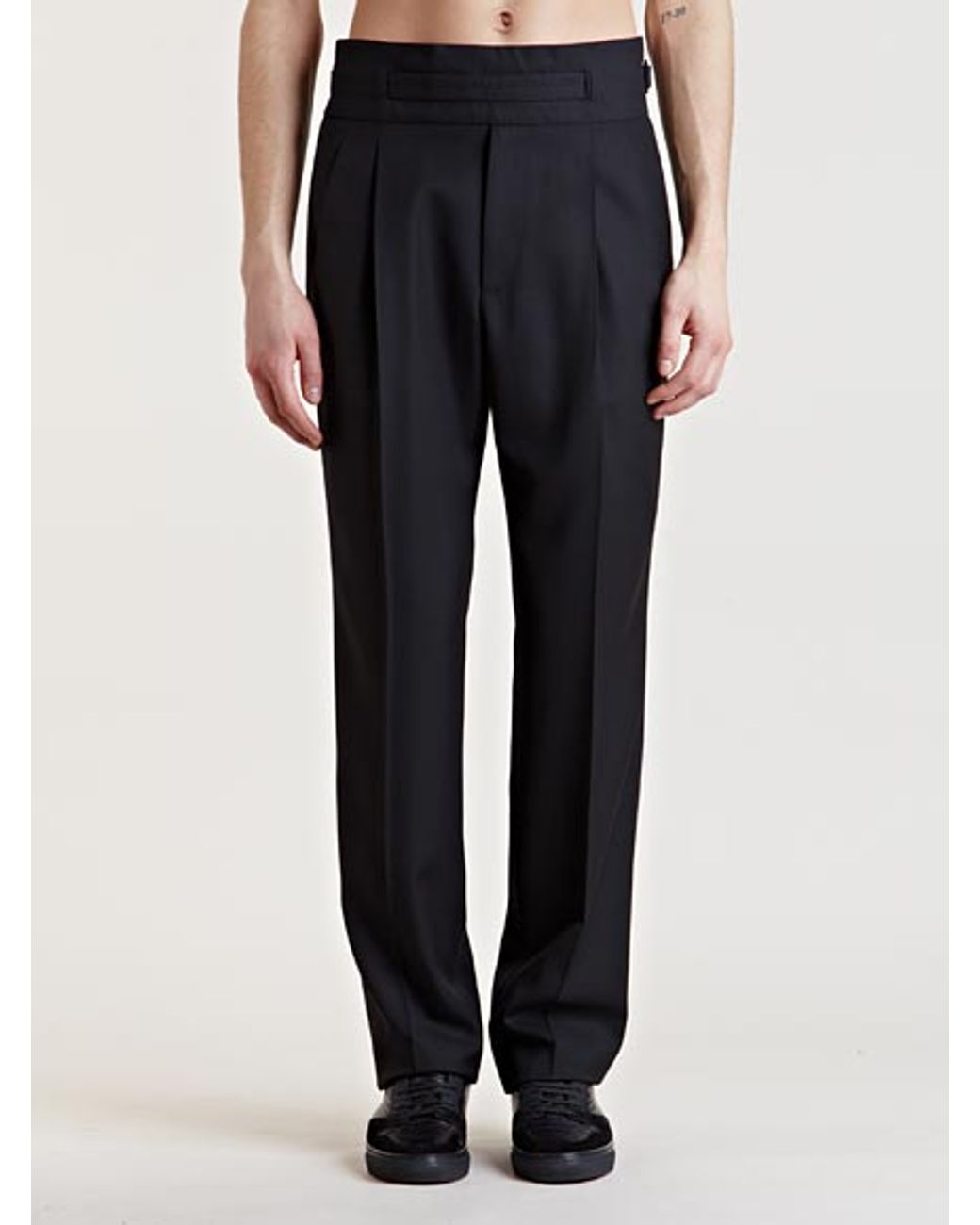 Balenciaga Mens High Waist Pants in Black for Men | Lyst UK