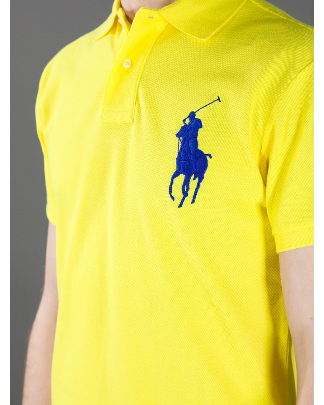Polo Ralph Lauren Big Pony Polo Shirt in Yellow for Men | Lyst