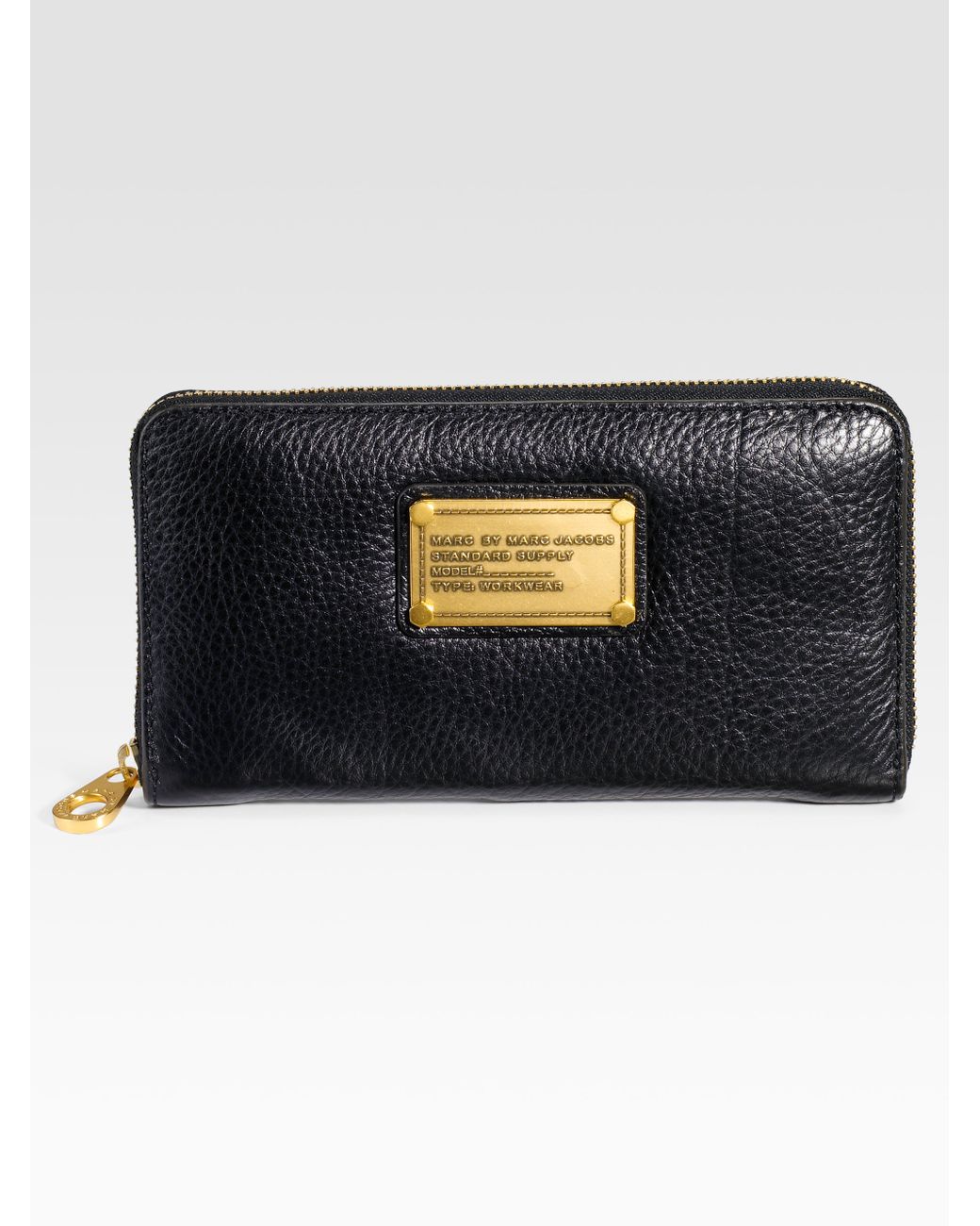Marc By Marc Jacobs Classic Q Zip-around Wallet in Black | Lyst