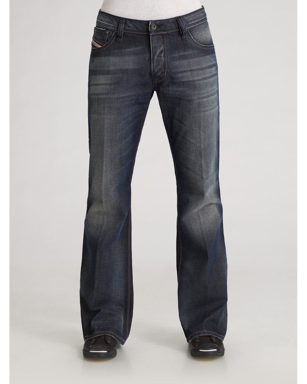 DIESEL Zaf Bootcut Jeans in Blue for Men | Lyst
