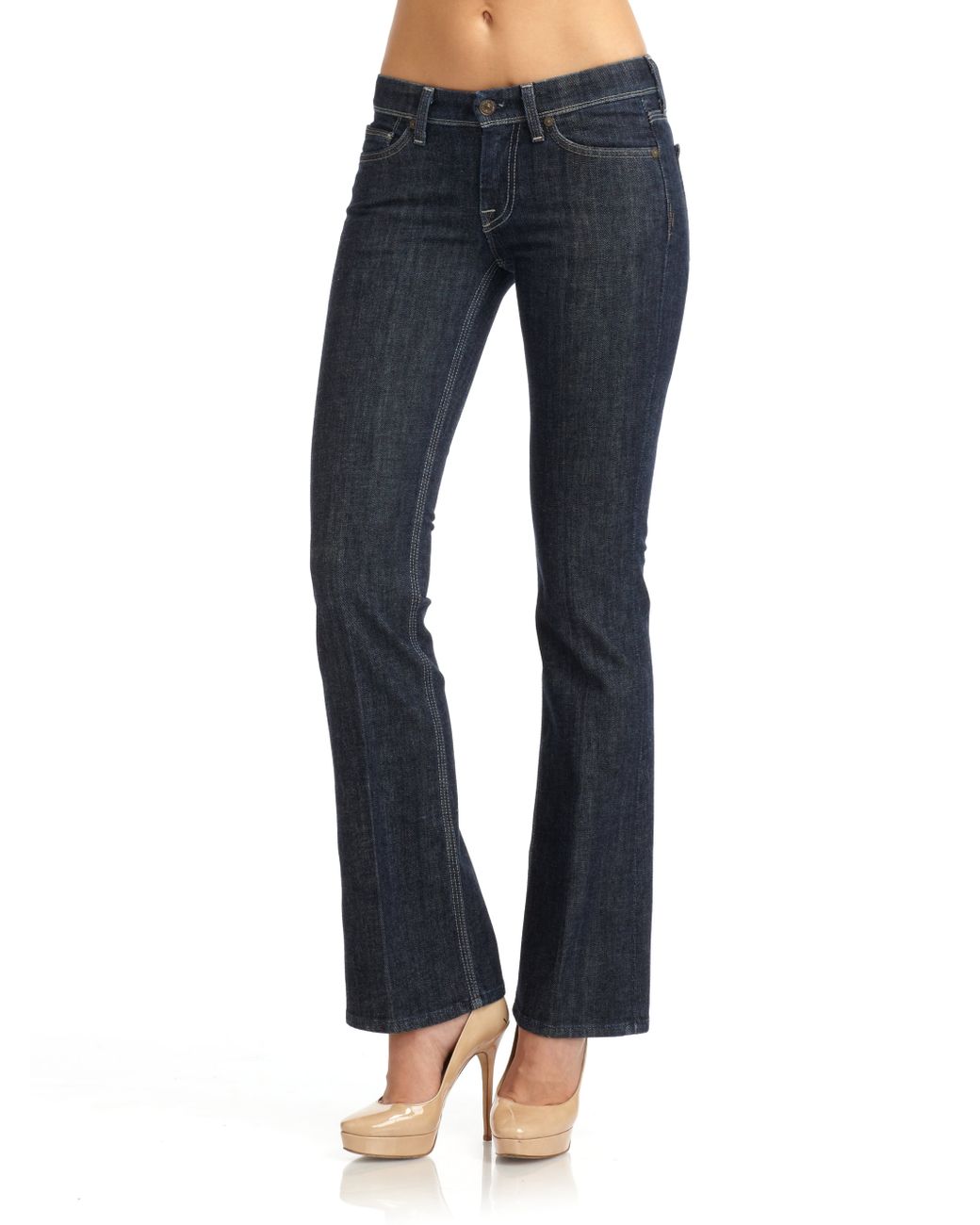 7 For All Mankind Flynt Bootcut Jeans in Blue | Lyst