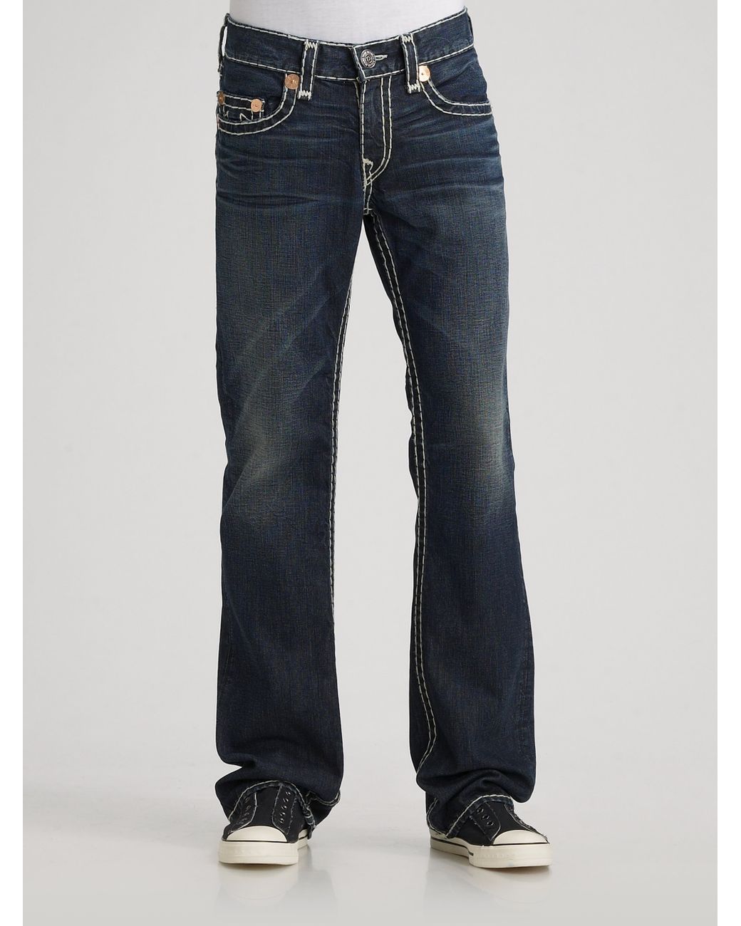 True Religion Bobby Super T Bootcut Jeans in Blue for Men | Lyst