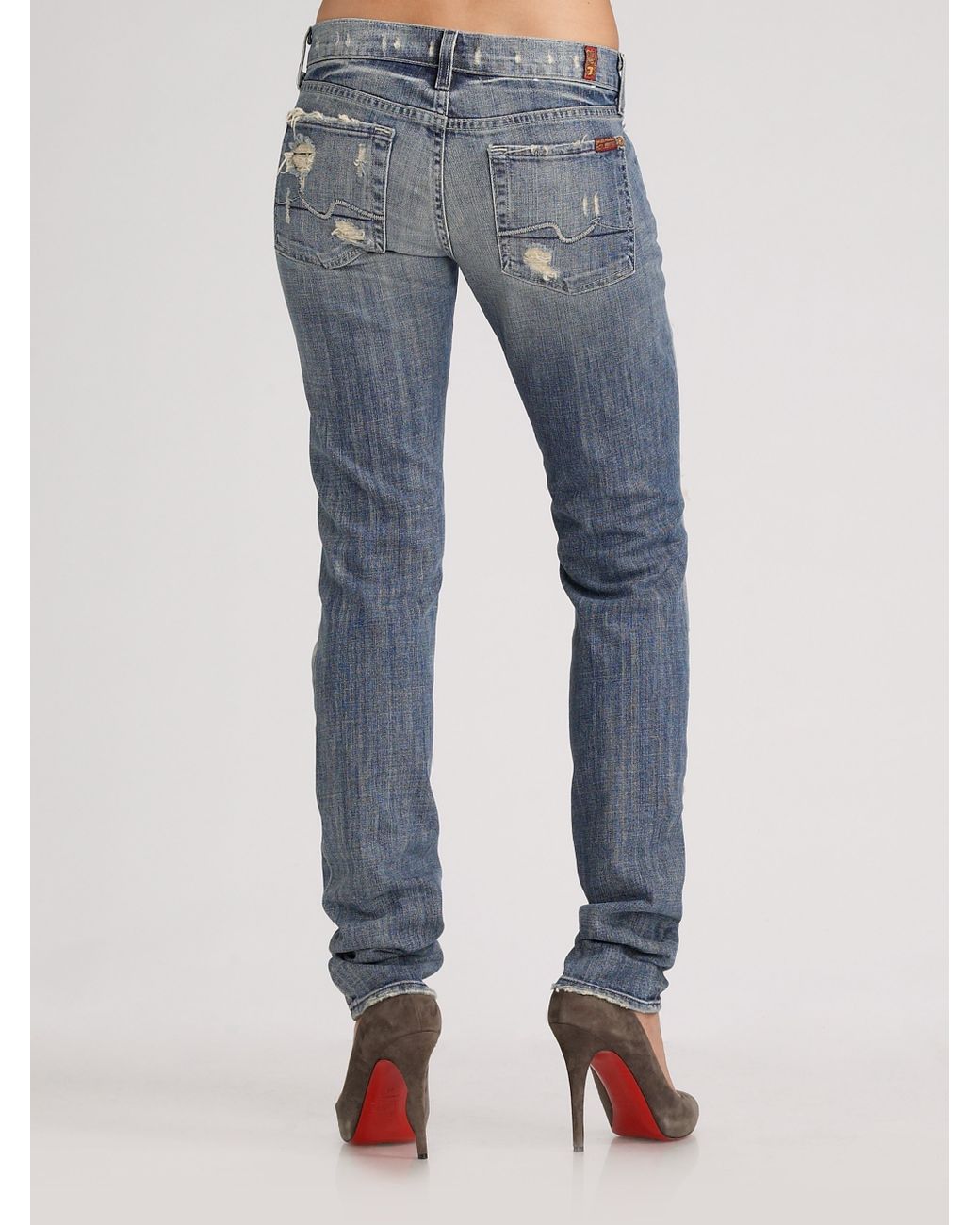 Mankind Roxanne Skinny Distressed Jeans 