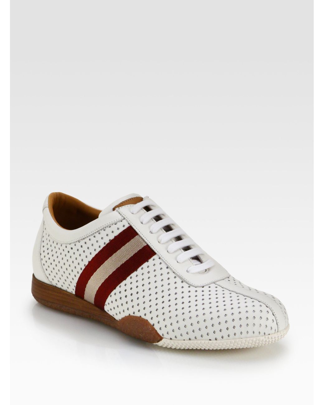 Bally Perforated Leather Sneakers in 