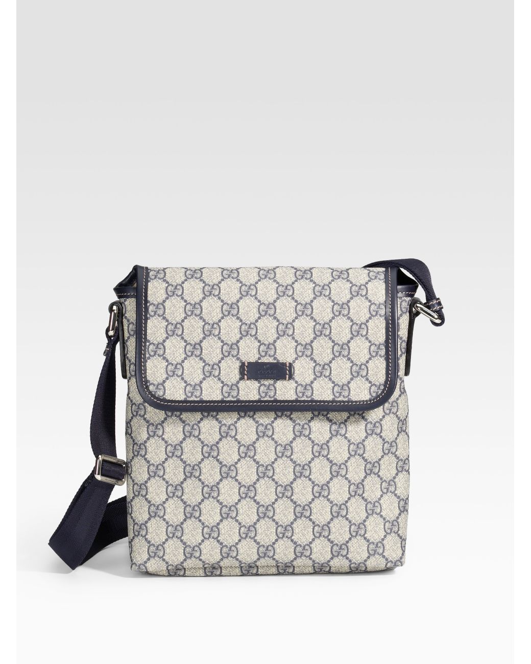 Gucci Flap Messenger Bag in Blue for Men Lyst