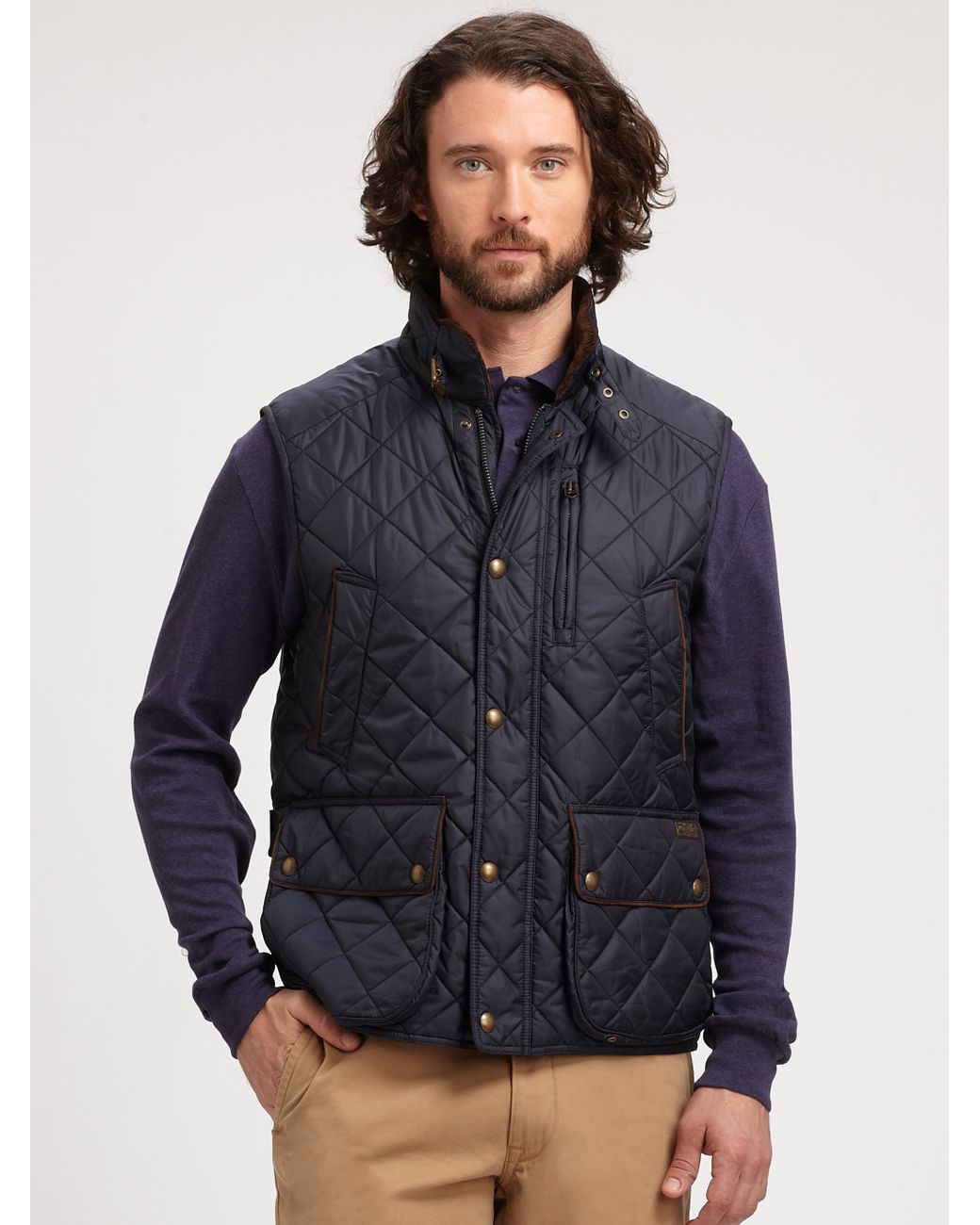 ralph lauren polo quilted vest