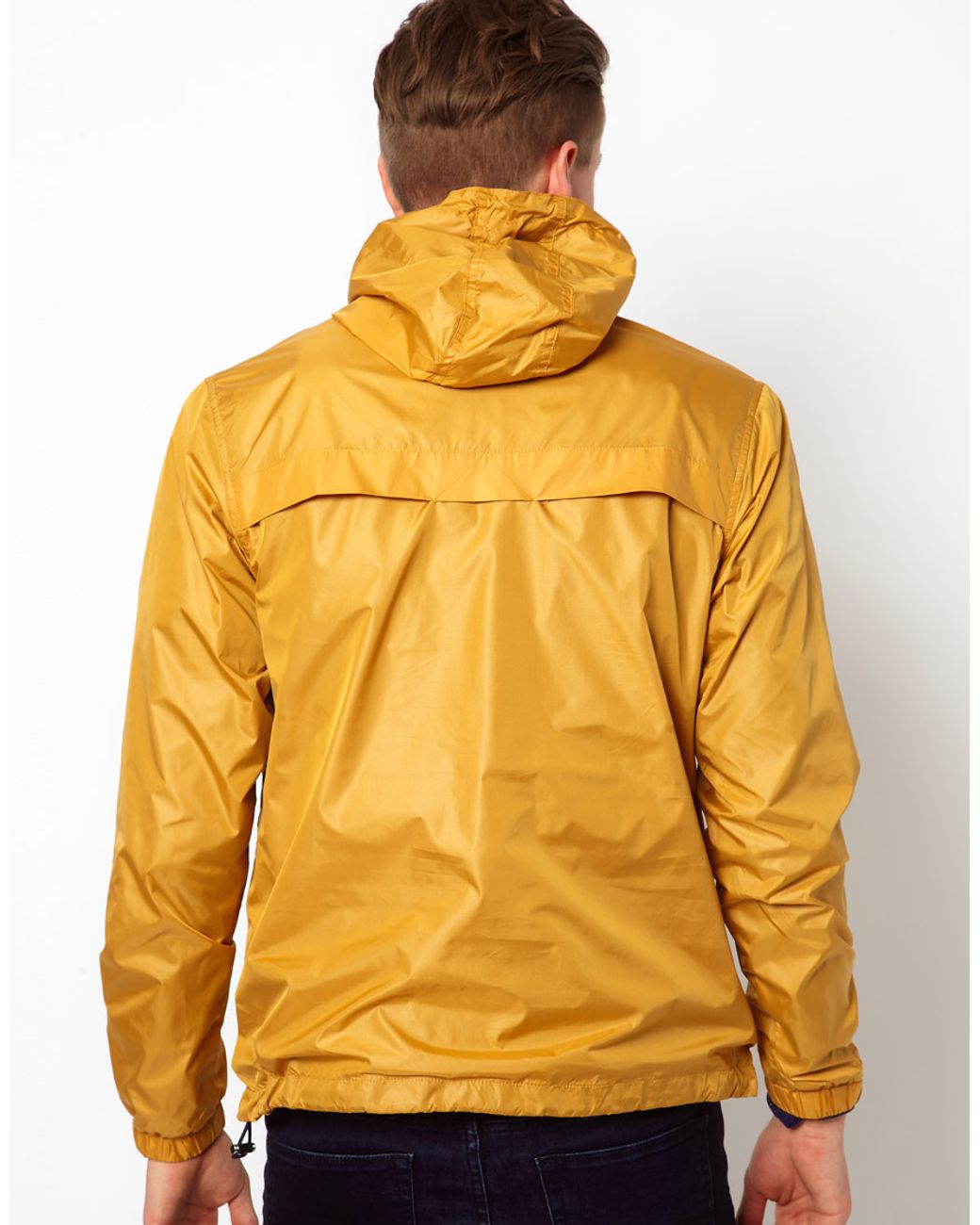 Fred Perry Overhead Cagoule Jacket in Yellow for Men | Lyst