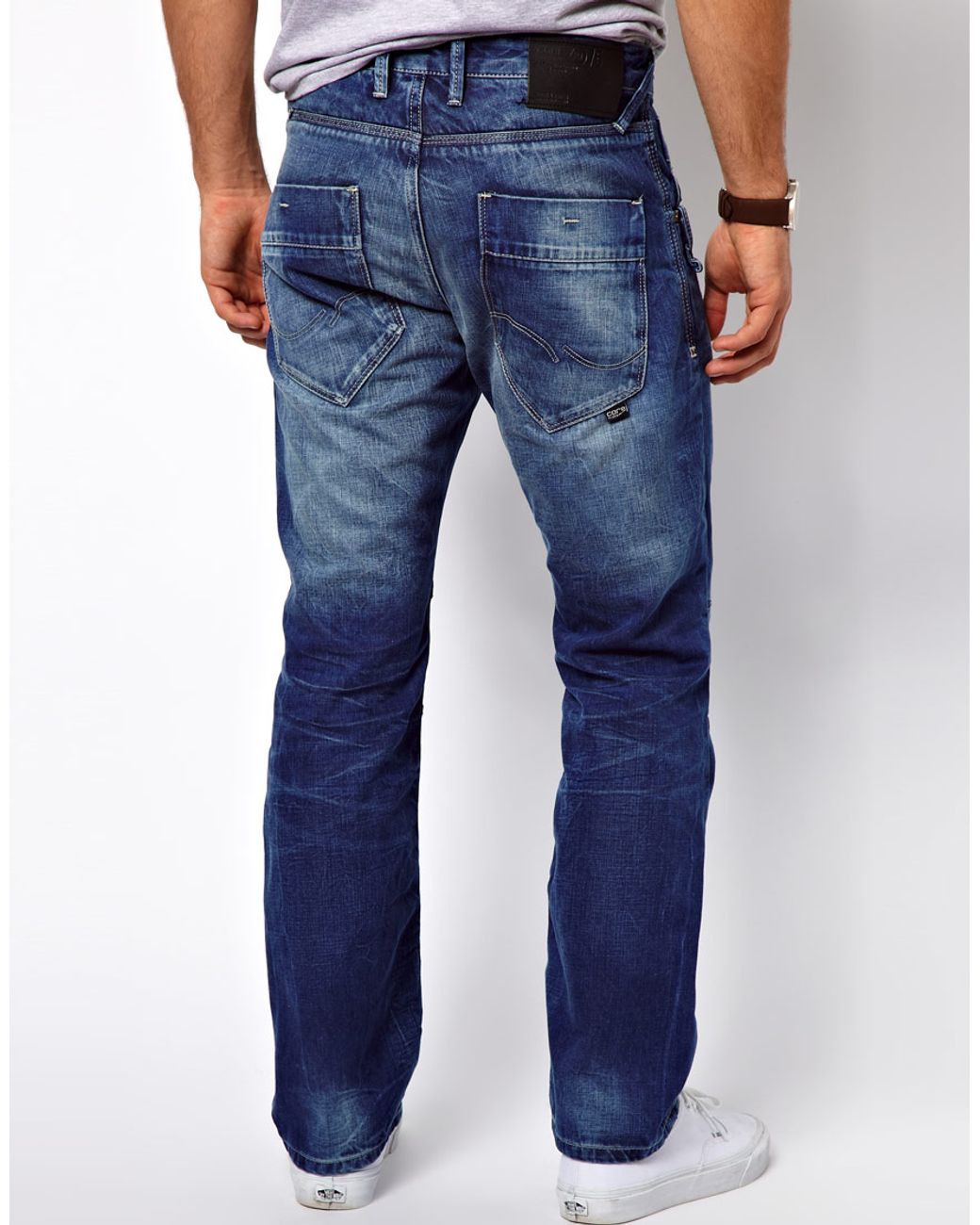 Produkt By Jack & Jones Blue Slim Fit Cargo Jeans