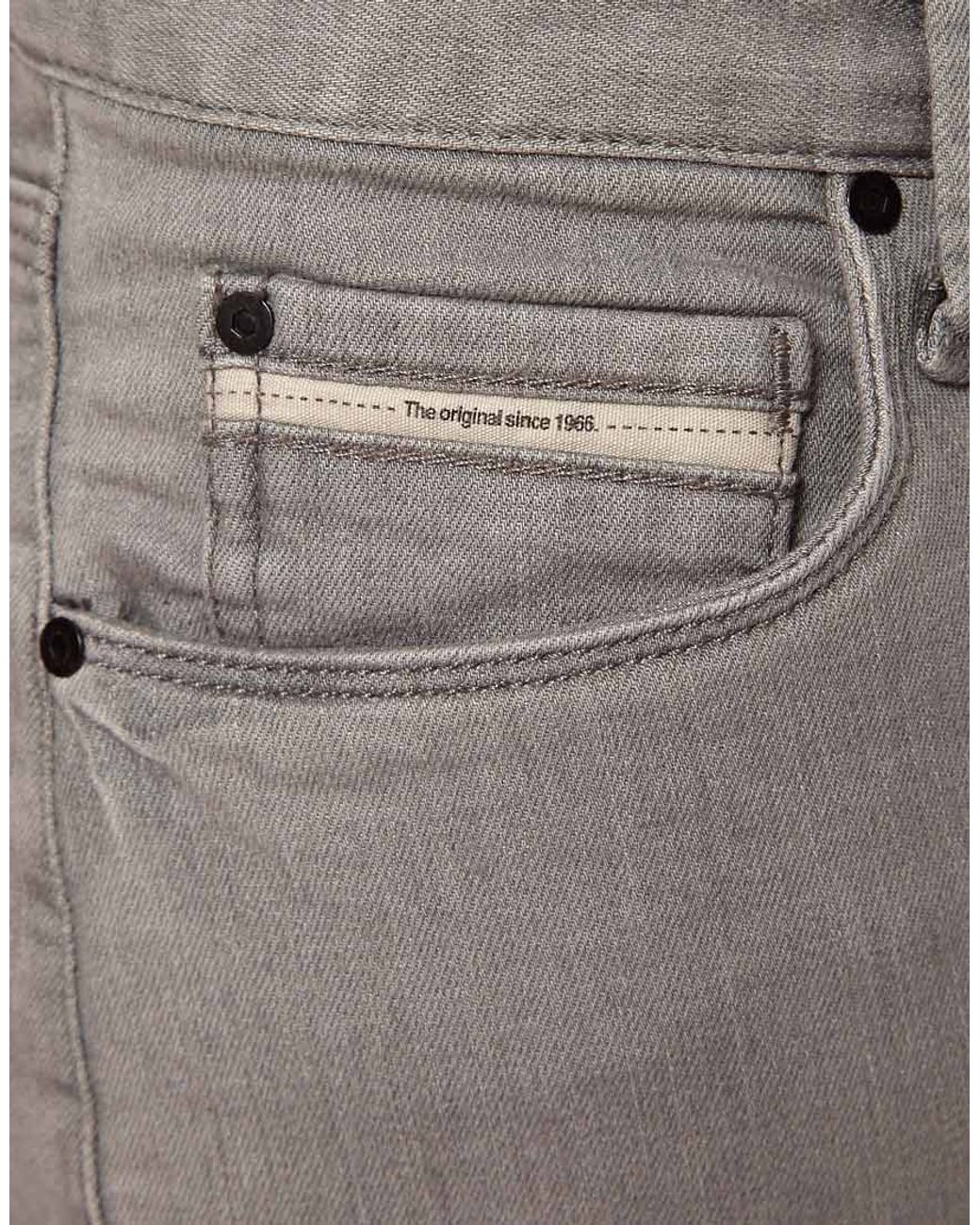 Vans Jeans V76 Skinny Fit Grey Washed in Gray for Men | Lyst