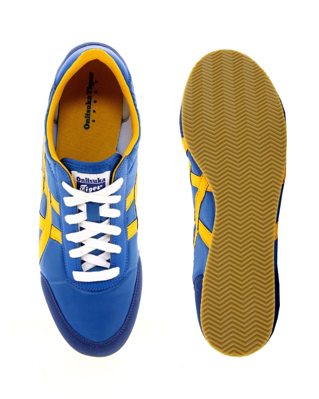 Asics tiger discount blue and yellow