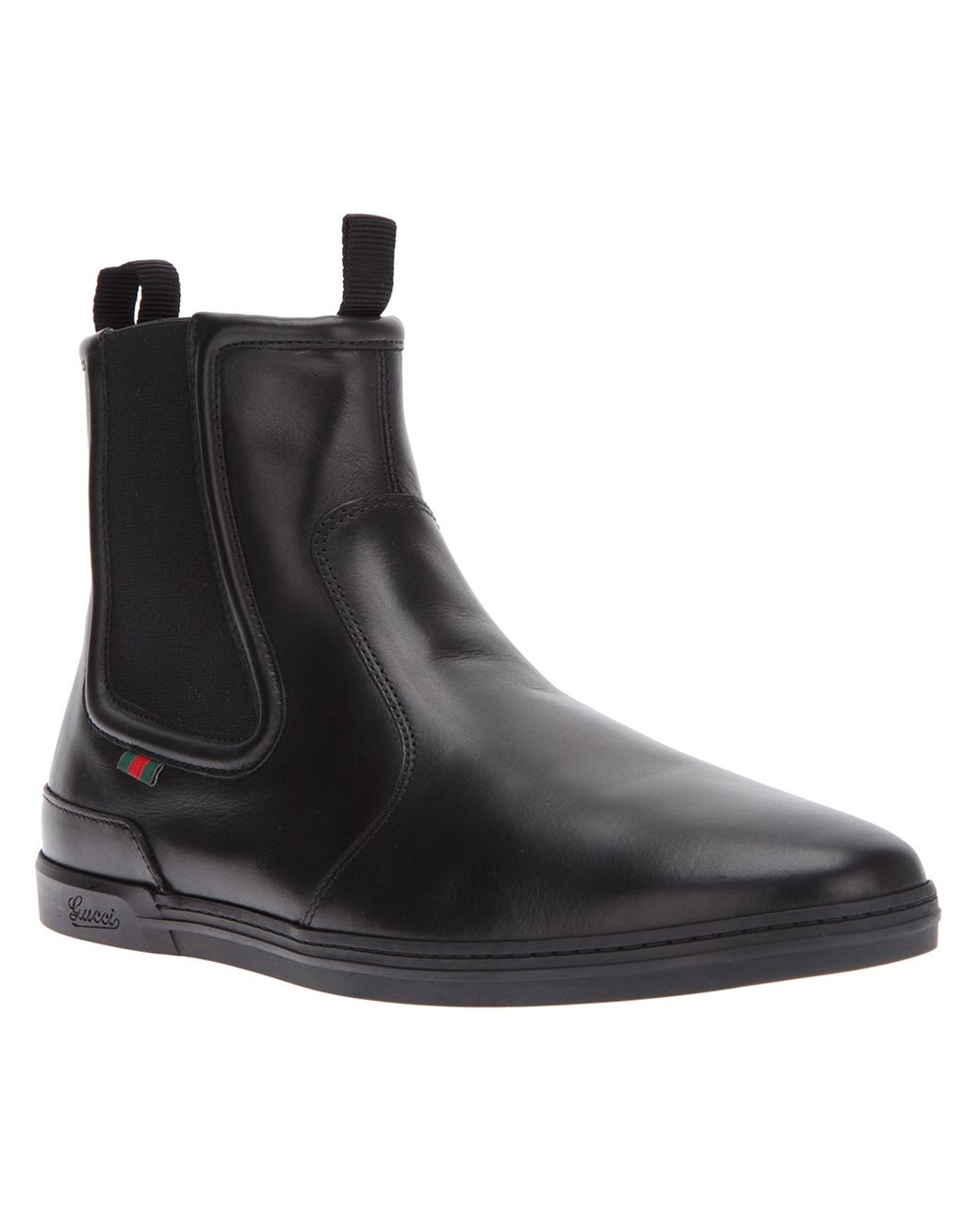 Gucci Sporty Chelsea Boot in Black for Men Lyst