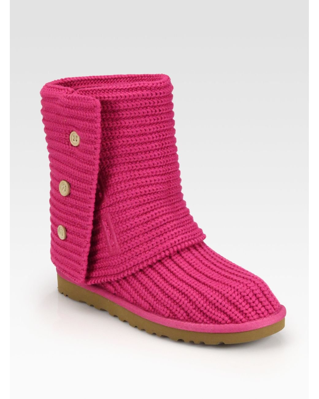 UGG Classic Cardy Boots in Pink | Lyst