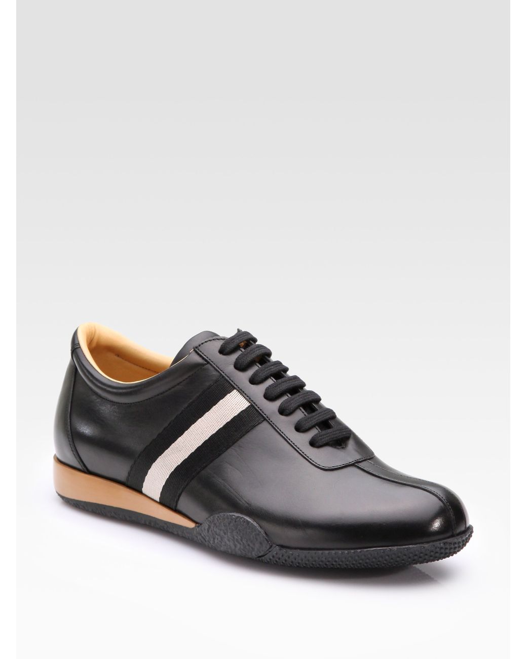 Bally Leather Freenew Sneakers in Black for Men | Lyst