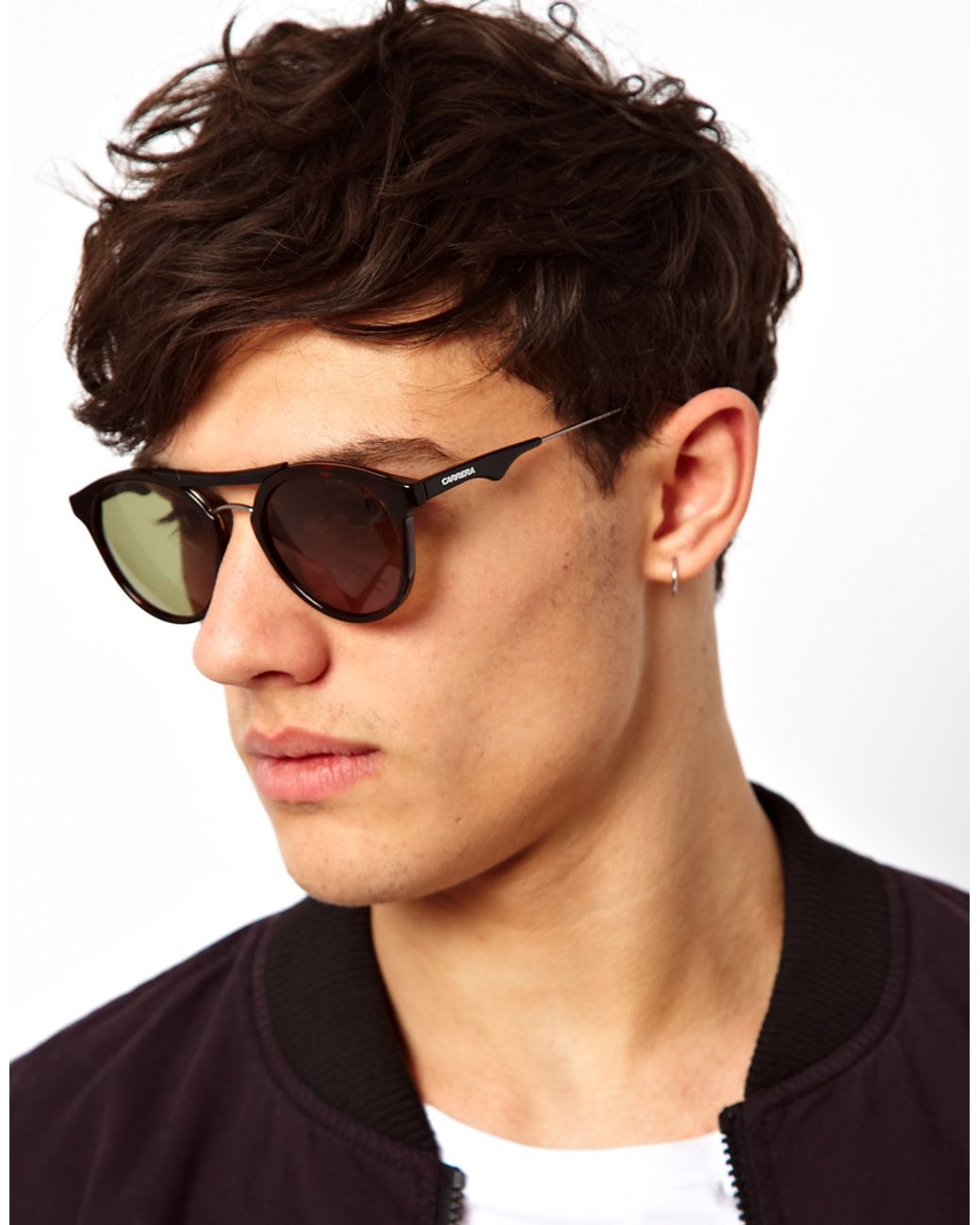 Carrera Vintage Round Sunglasses in Brown for Men | Lyst
