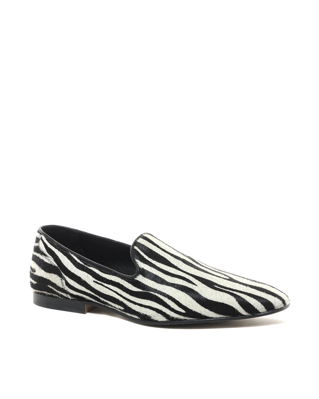 ASOS Loafers with Zebra Print in Black for Men | Lyst