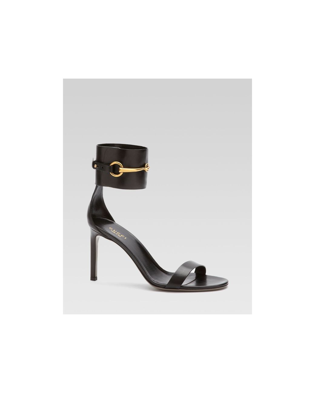 Gucci Ursula Ankle Strap High Heel Sandal in Black | Lyst