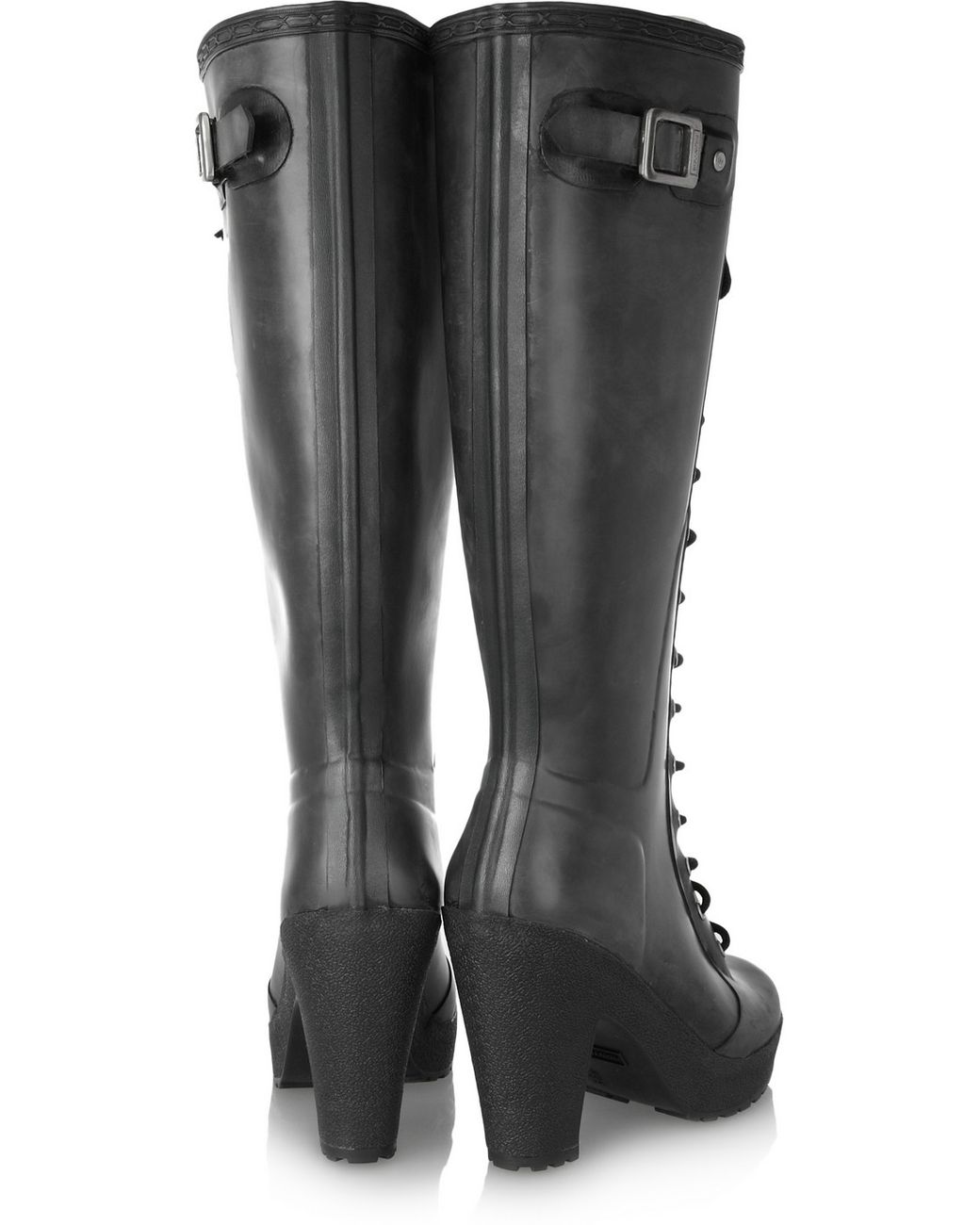 HUNTER Lapins Wellington Boots in Black Lyst UK