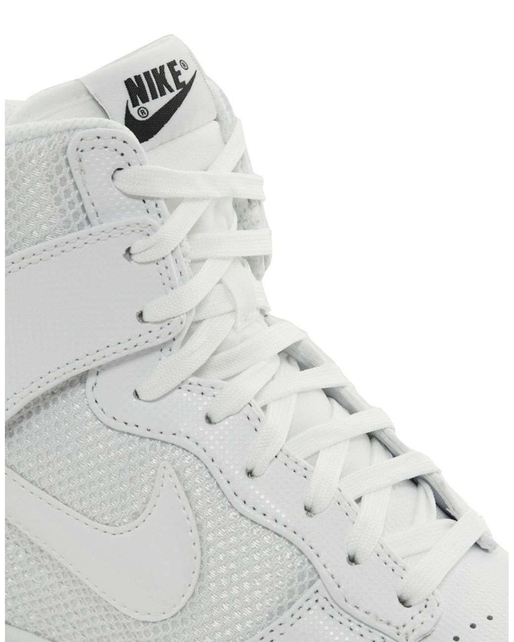 Competencia Ver insectos discreción Nike Dunk Sky High Mesh White Wedge Trainers | Lyst
