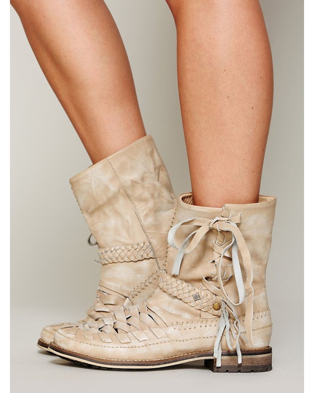 Free People Chateau Moccasin Boot in White