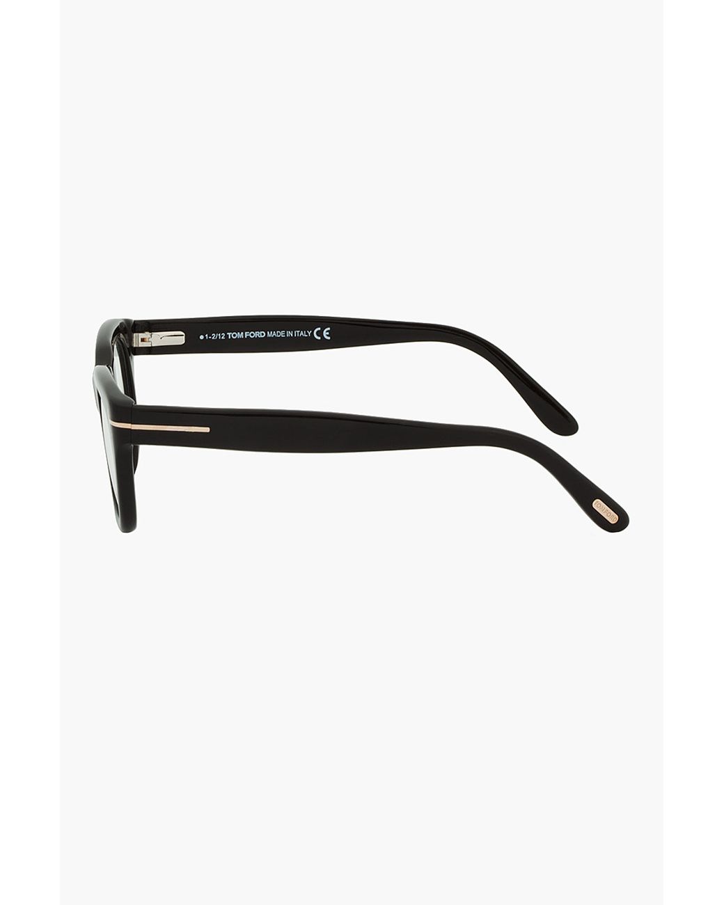 Tom Ford Black Thick Frame Cat Eye Glasses for Men | Lyst