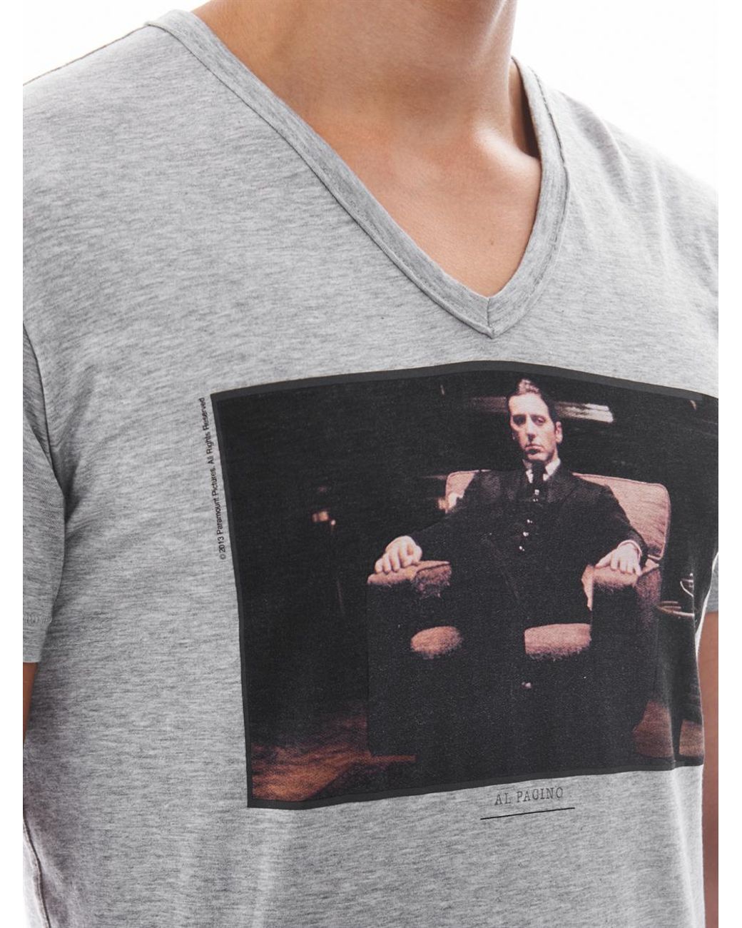 Dolce & Gabbana Al Pacino Godfather Print T-shirt in Gray for Men | Lyst
