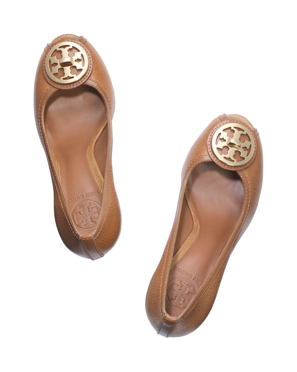 Tory Burch Selma Open Toe Wedge in Brown | Lyst 