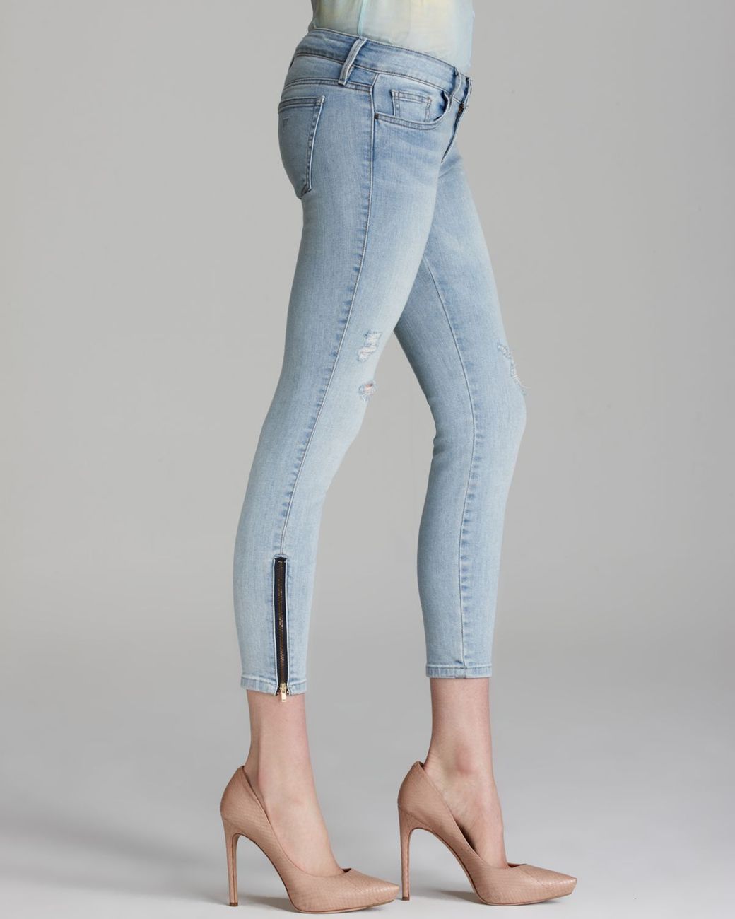 Guess Jeans Kate Crop Ankle Zip in 