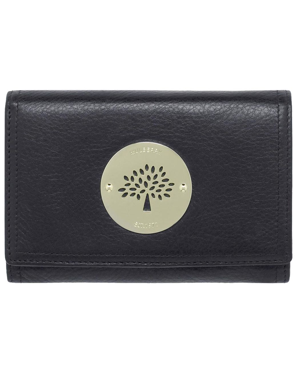 Mulberry Daria French Purse in Black | Lyst